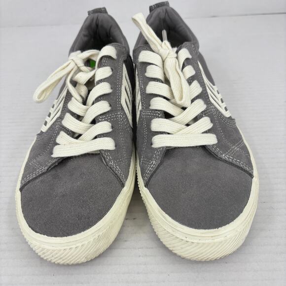 Cariuma Catiba Pro Low Skate Sneakers Womens Size 8.5 Gray Ivory Suede Cork - Picture 5 of 10